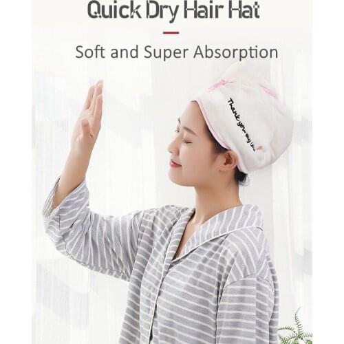 Quick Dry Microfiber Towel Hair Magic Drying Turban Wrap Hat Cap Spa Bathing Hot