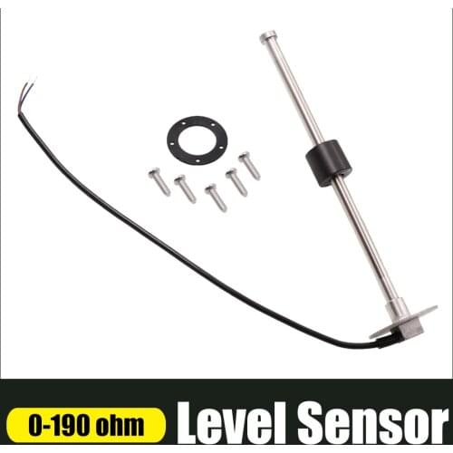 Boat Car Fuel Level Gauge Sensor with 150 200 250 300 350 450mm Fit 0~190 ohm/240~33 ohm Fuel Sending Unit Water Level Sensors