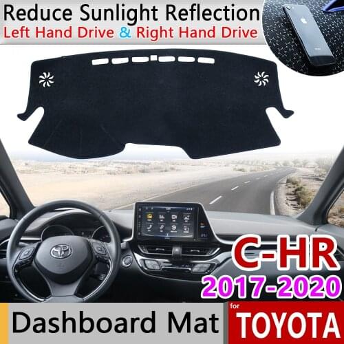 For Toyota C-HR 2017 2018 2020 CHR C HR Anti-Slip Mat Dashboard Dash Cover Pad Sunshade Dashmat Protect Carpet Car Accessories