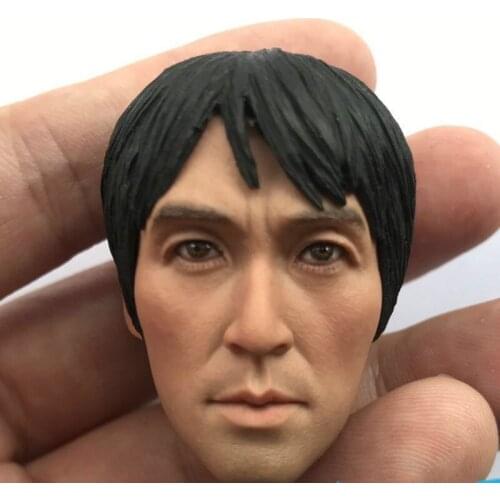 1/6 Scale Stephen Chow Head Sculpt Shaolin Soccer Male Soldier Head For 12inch Action Figure Collection