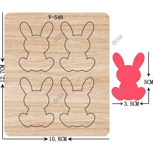 New rabbit wooden dies cutting dies for scrapbooking /Multiple sizes /V-548