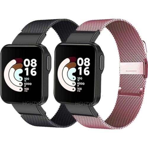 New Accessory Metal Wristband Replacement Bracelet Stainless Steel Strap For Xiaomi Mi Watch Lite Redmi Watch