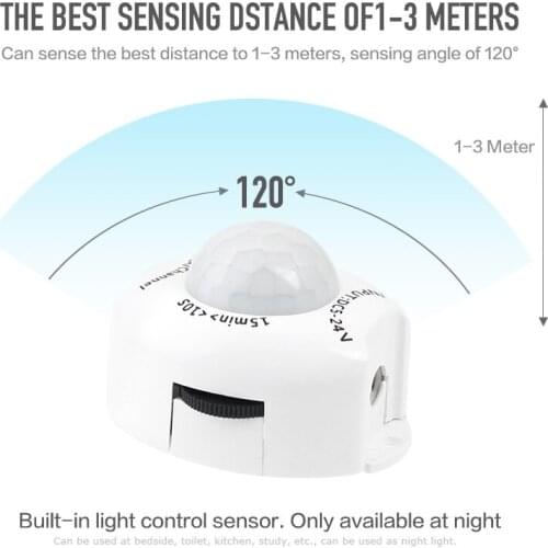 PIR Motion Sensor Light Switch Highly Sensitive DC 5V 12V Automatic Switch ON OFF for LED Strip Motion Sensor Movement Detector