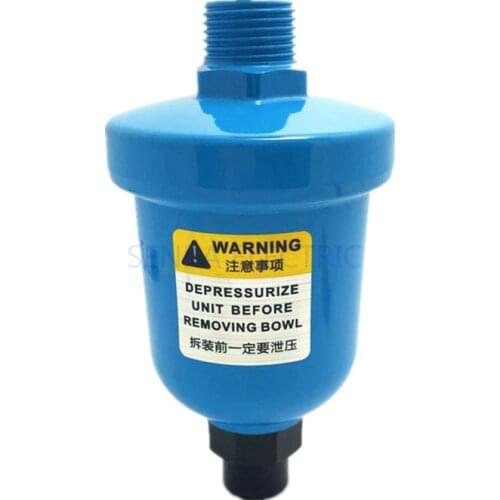 Pneumatic Air Compressor Valve Automatic Drainer Air Water Trap Aluminum Mini Cup Type Air Compressor Auto Drain