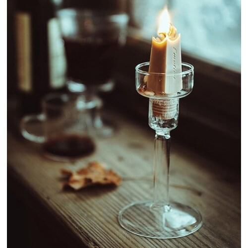 Pillar Candle Holder for Table Centerpiece Candlestick Holder Modern Candle Holders Decor for Table Dining Room Flower Vase