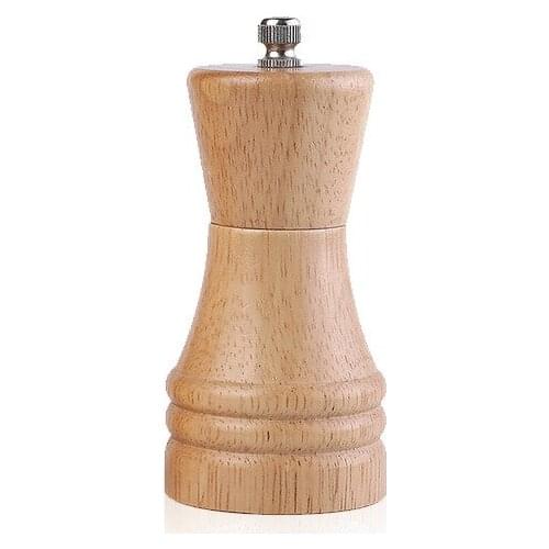 Manual Pepper Mill Salt Grinder Kitchen Accessories Kitchen Tool Kitchen Gadgets Spice Sauce Grinder Ceramic Rubber Wood