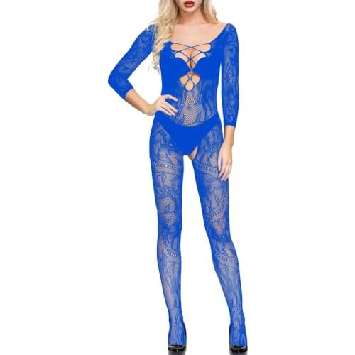 Sexy Lingerie Women Hollow Out Mesh Transparent Sexy Underwear Porno Langerie Erotic Crotchless Body Stockings Babydoll Lenceria