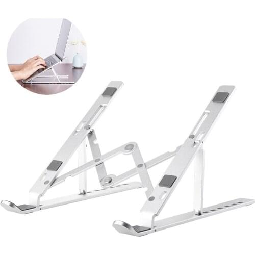 Foldable Laptop Stand Aluminum Alloy Holder Adjustable Notebook Stand Portable Laptop Holder Tablet Stand For MacBook Pro