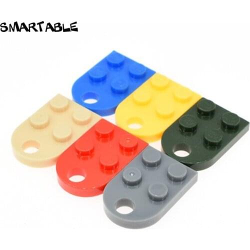 Smartable Technic Plate Bricks with one Hole 2x2 Blocks Parts Toys Compatible Major Brands 3176 Toy 50pcs/lot Love Accessories