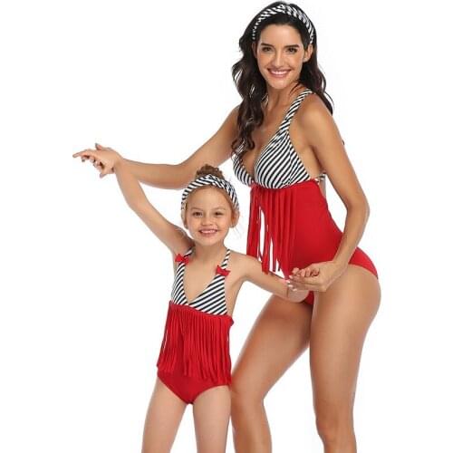 Sexy One-piece Swimwear Mommy And Me Swimsuit Closed Body Female Bathing Suit For Pool Beach Swimsuit Family Matching Clothes