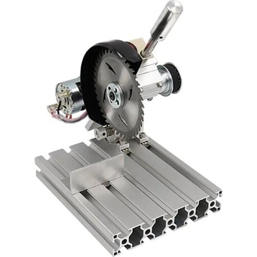 Household micro cutting machine small aluminum cutting machine 4 inch mini desktop 45 degree wood steel cutting machine