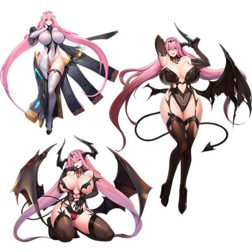 Three Ratels CA35 Last Origin Alice Anime Stickers for Car label Laptop Mobile Phone Auto Cover wall sticker for gabinete gamer