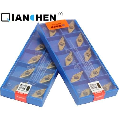 Original Korea Korloy VCMT160404-HMP NC3030 VCMT160404-HMP NC3120 VCMT160404-HMP PC9030 (10pcs/lot)Internal turning tool Inserts