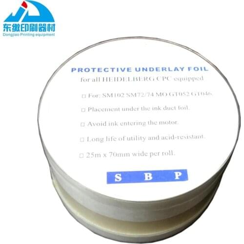 SM102 Protective underlay foil SM74 Protective underlay foil SORS protective underlay foil