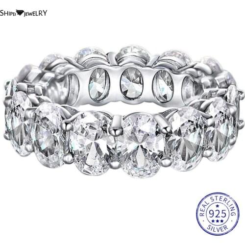 Shipei Fashion 925 Sterling Silver Greated Moissanite Diamonds Oual Gemstone Wedding Fine Jewelry Engagement Ring For Women