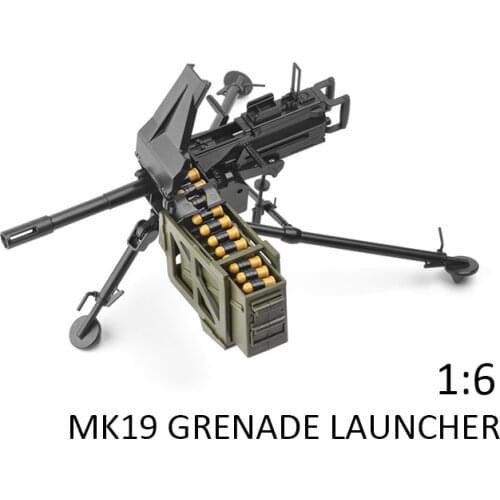 1:6 MK19 Gernade Launcher 4D Military Model 1/6 Assembled Military Accessories Model Toy