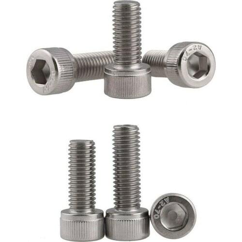 10pcs M3 M4 304 stainless steel hexagon socket screws exlong cup head screws