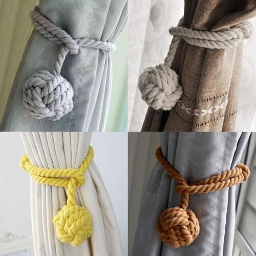 2Pcs Curtain Tieback Hooks Buckle Curtain Rods Tie Rope Clip Holders Curtain Accessoreis Tieback Hanging Ball Buckle Tie Back