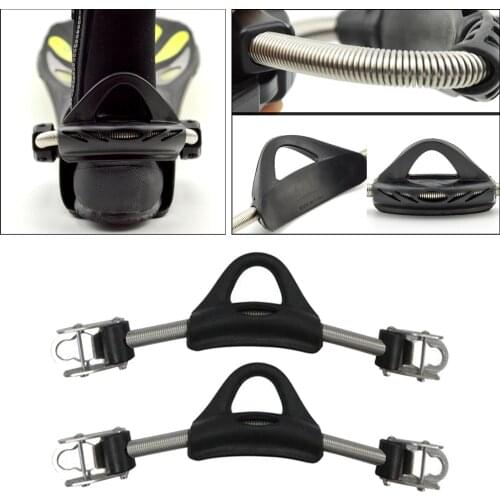 2PCS Scuba Diving Fin Spring Heel Strap with Quick Release Buckles Open Heel Dive Spring Strap Accessories
