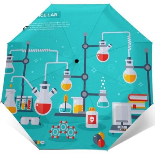 Automatic Umbrella Chemist Laboratory Workspace Chemical Reactions Research three-fold umbrella women men rain umbrella