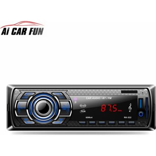 RK522 Bluetooth Car MP3 Player Car Radio Plug-in Card Car Multimedia Player Media Player 12V MP3 Playback Radio Tuner