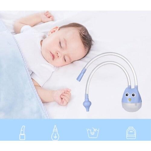 Baby Nose Clean Silicone Infant Nasal Aspirator Baby Nose Nasal Inhaler Infant Preventing Backflow Aspirator