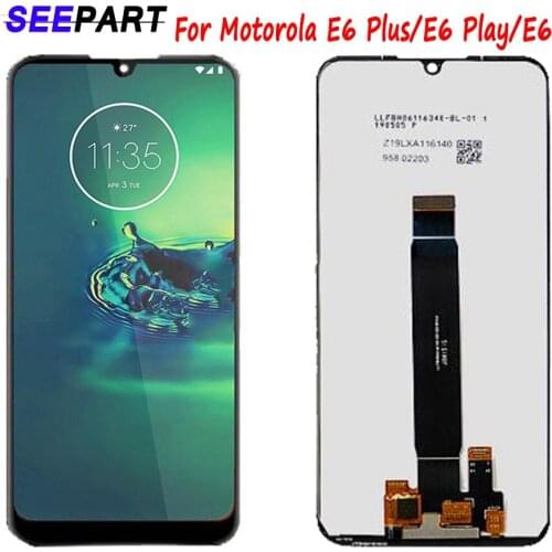 Lcd For Motorola E6 Plus LCD e6 Play Display Touch Screen Digiziter Assembly E6 Lcd For Moto E6 Plus E6s Lcd Display