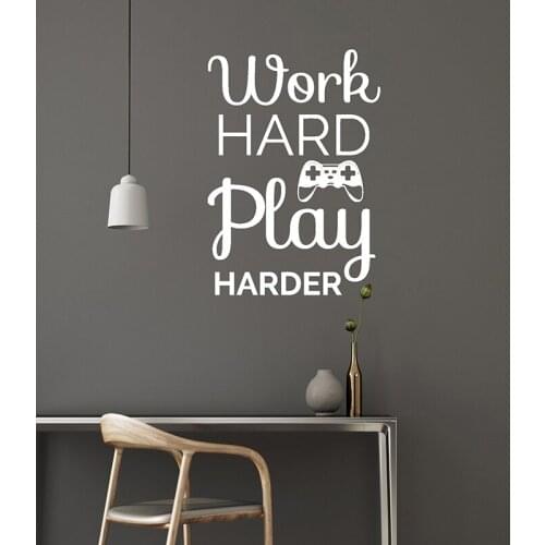 Gamer Quote Vinyl Wall Decal Video Games Gaming Room Wall Window Stickers Art Mural For Kids Bedroom Nursery Decor X96