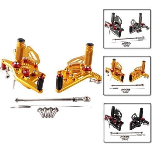 EX250 2008-2012 Motorcycle Rear Set Foot Pegs Footrests Kits 1Pair For Kawasaki EX 250 2008 2009 2010 2011 2012