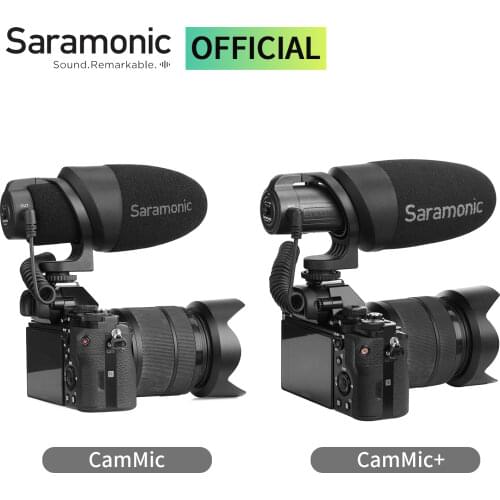 Saramonic CamMic Lightweight On-Camera Microphone Condenser Microphone for DSLR cameras camcorders for recording