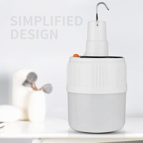 USB Rechargeable Bulb Lamp Portable Lanterns Emergency Lights Outdoor Camping Home