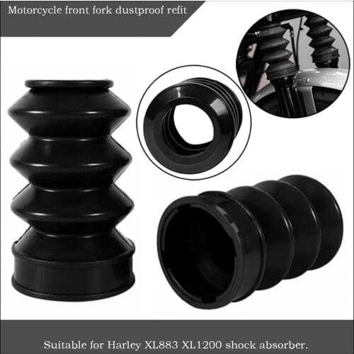 Motorcycle Fork Rubber Cover Gaiter Boot Front Shock Absorber For XL883/1200
