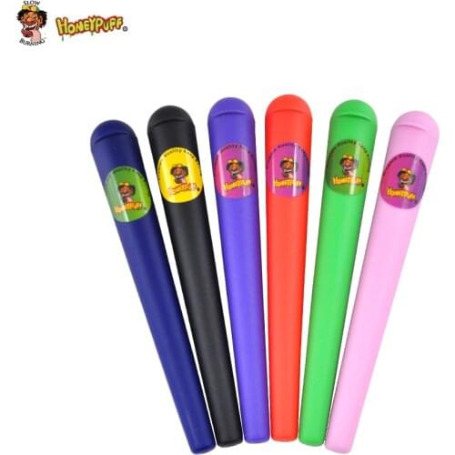 HONEYPUFF Plastic King Size Doob Tube Cigarette Solid Storage Sealing Container 118 MM Vial Waterproof Airtight Smell Proof Odor