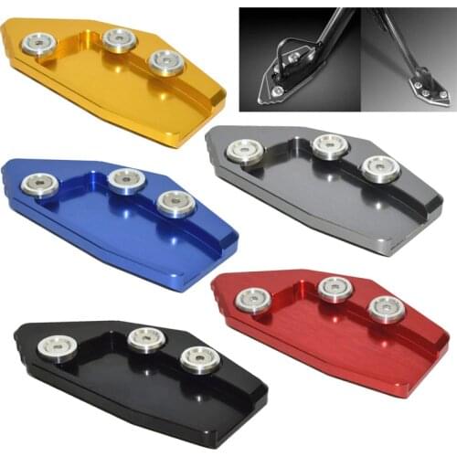 Waase Motorcycle Kickstand Foot Side Stand Extension Pad Support Plate For Suzuki Skywave 650 AN650 2004 2005 2006 2007-2018