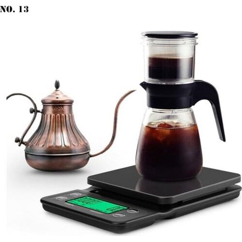 3kg/5kg Coffee Scale with Timer Portable Electronic Digital Kitchen Scale High Precision LCD Electronic Scales for Home, Cafe