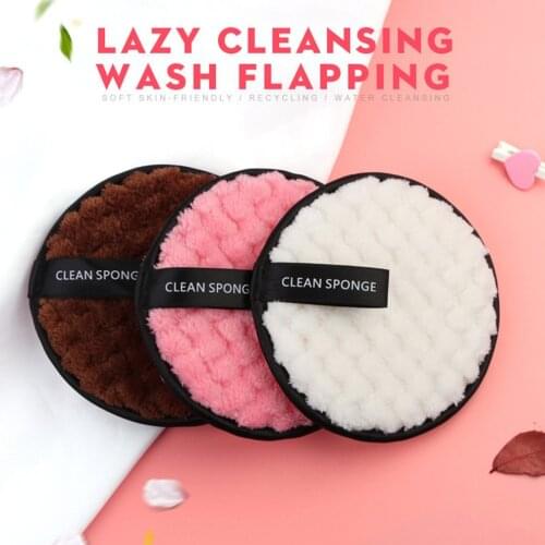 Microfiber Cloth Pads Remover Face Cleansing Towel Reusable Cleansing Makeup Sponge Double Layer Cleaning Wipe Tools