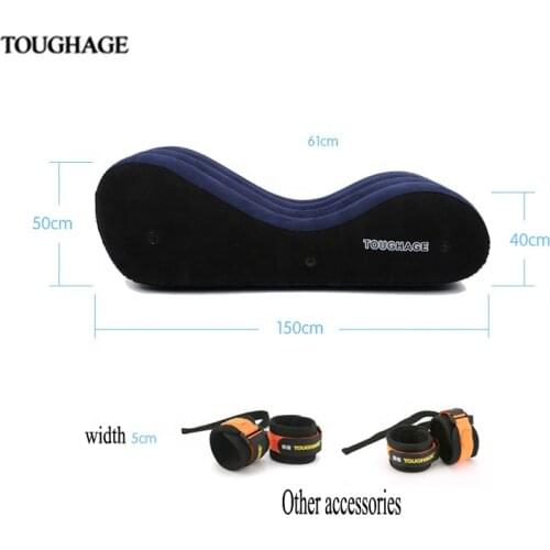 Toughage Sex Furniture for Couples Portable Inflatable Luxury Pillow Sexual Position Cushions Adult Sex Bed Helpful Sex Sofa Pad