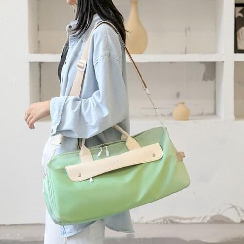 Women Yoga Gym Bags For Training Fitness Waterproof Sport Bag Shoulder Handbag with Independent Shoes Pocket for Travel XA714Y