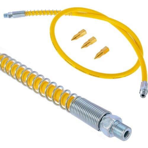 Heavy Duty Grease Hose High Pressure Long Extension Whip 1M/39'' Grease Gun Hose Top Quality