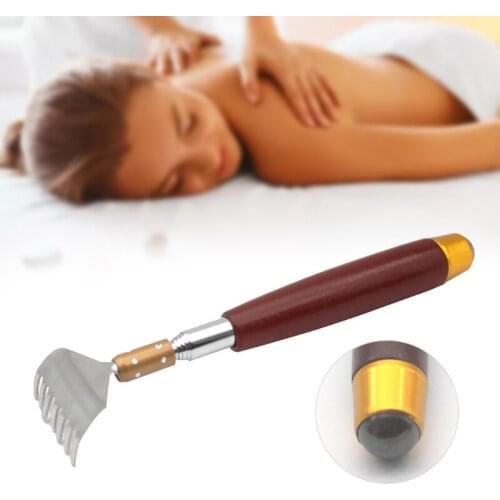 1pc Metal Extendable Back Scratchers Body Scratcher Telescopic Massager with Non Slip Handle for Itch Relief Women Men