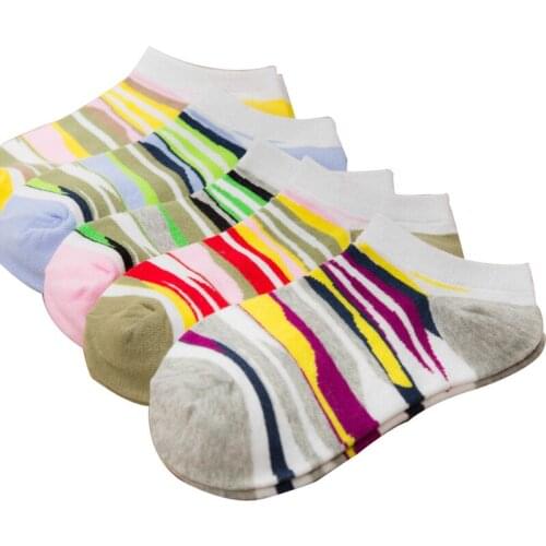 Spring & Summer 5 pair/lot women socks style high quality Cotton Camouflage Fashion Socks for Womens boat socks