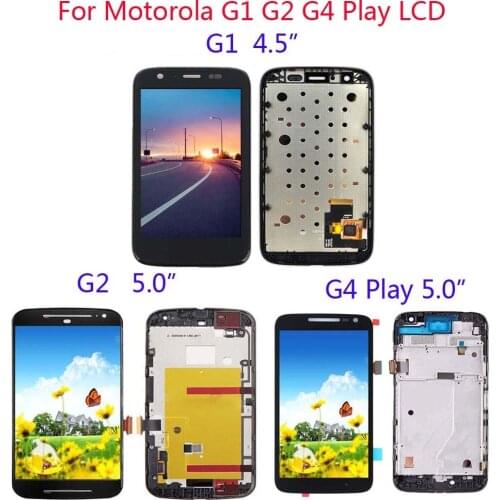For Motorola Moto G1 XT1032 G2 XT1063 XT1064 G4 Play XT1601 XT1602 LCD Touch Display Screen Digitizer Assembly Parts Replacement