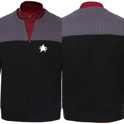 Star Cosplay Trek Generations Coat Jean-Luc Picard Costume Halloween Carnival Cosplay Suit Custom Made