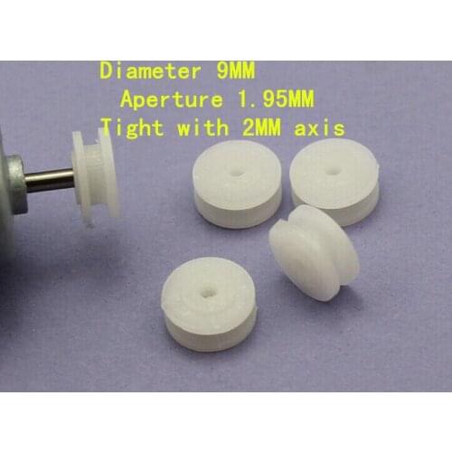 100PCS Small Plastic pulley wheel pulley wheel synchronous motor pulley accessories DIY model toy drive pulley small production