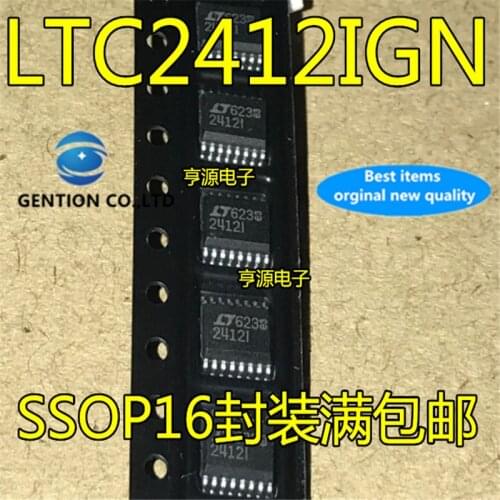 2Pcs LT2412I LTC2412IGN SSOP-16 2412I in stock 100% new and original