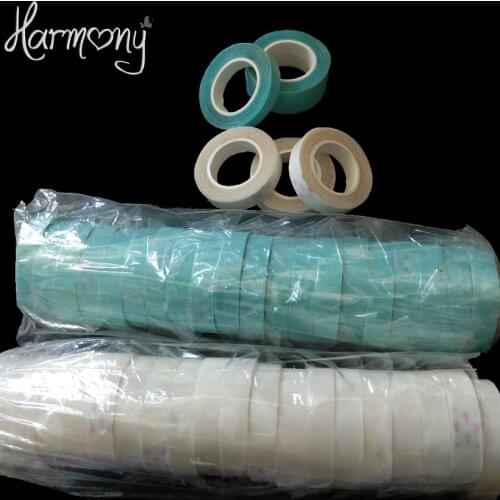 20 rolls blue white color 1cm x 3 yard hair extension adhesive tape for tape hair, toupees, wigs/double sided tape