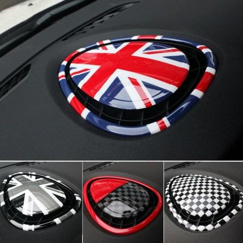 3Pcs/Set Car UV Protected Union Jack Dashboard Vent USB Input Cover Emblem Sticker For Mini Cooper S JCW F54 F55 F56 Car Styling