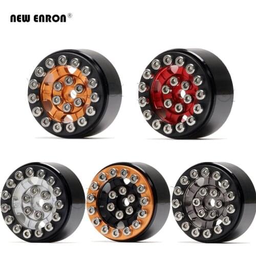 4Pc 30mm CNC Alloy 1.0Inch Beadlock Wheel RC Hub Micro Crawler Wheel Rim for RC Car 1/24 Axial SCX24 90081 AXI00001 Mini crawler
