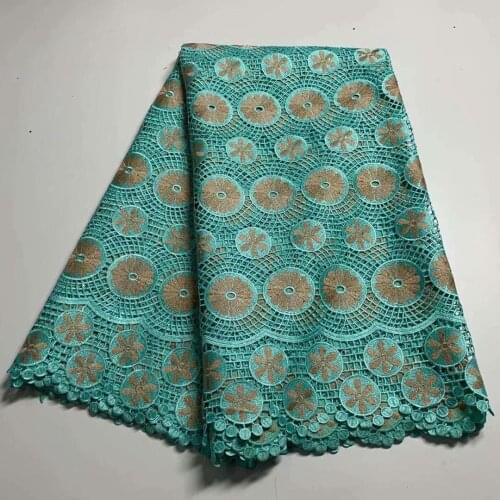 African Cord Lace For Party Cotton Guipure Lace Fabric With Stones 2021 High Quality Nigerian Lace Fabric Sewing Material 5yards