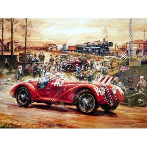 5D Diy Diamond Painting Diamond Inlaid Handsome Racing Luxury Car Diamond Embroidery Rhinestone Picture Mosaic Home Decoration